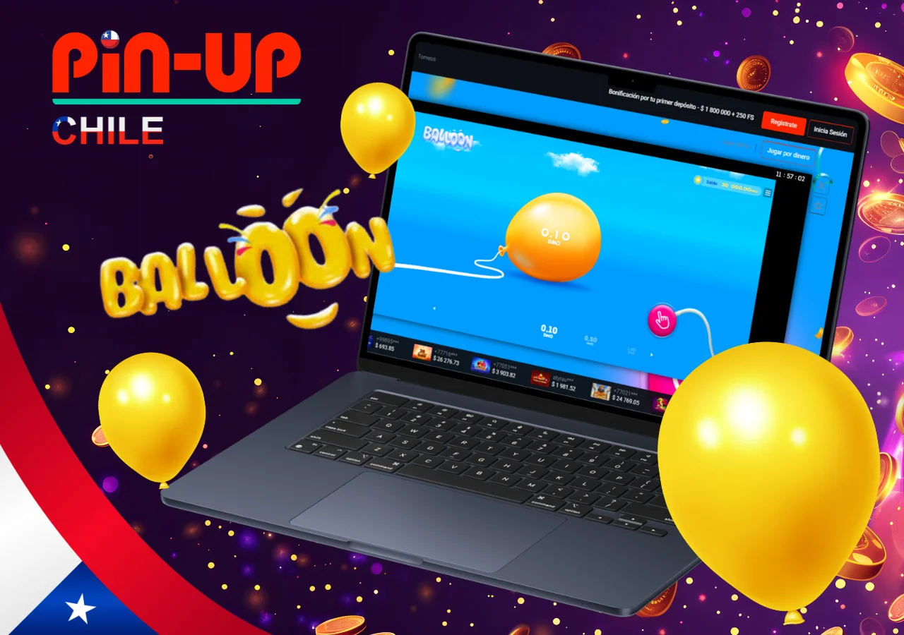 Cada jugador decide cuanto debe inflar el globo amarillo antes de que explote.