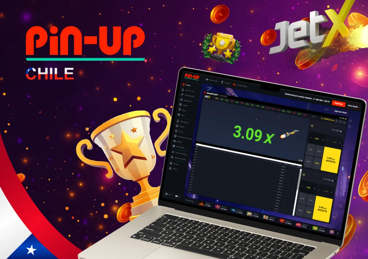 JetX en mostrando multiplicador 3.09x y trofeo dorado de victoria destacado